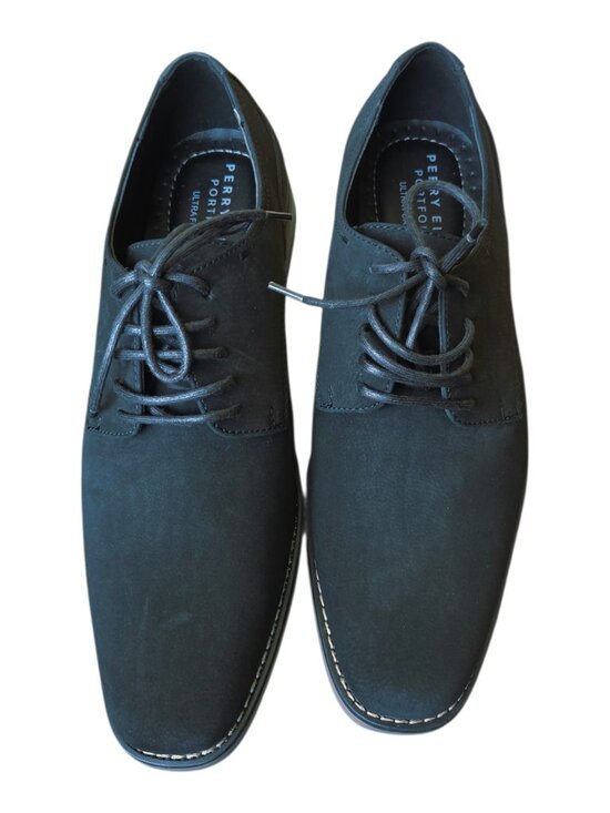 Perry Ellis Portfolio Jeremiah Black Dress Shoes Men Size 9.5 NWOB